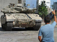 دبابة إسرائيلية في جنين، الصورة أ ب