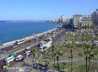 أحد شواطئ الإسكندرية، موطن بطلات القصة، اتلصورة: دويتشه فيله 