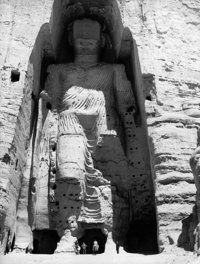 صورة التماثيل في باميان قبل تدميرها من قبل طالبان تعود لعام 1963، الصورة اليونسكو 