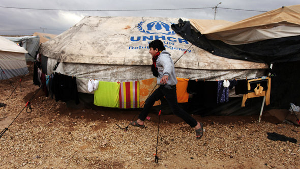 مخيم الزعتري للاجئين السوريين في الأردن. أ ب