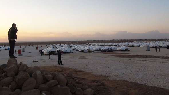 مخيم الزعتري للاجئين السوريين في الأردن. دويتشه فيله