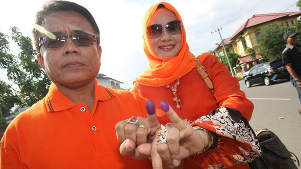 انتخابات إندونيسيا 2012. د ب أ