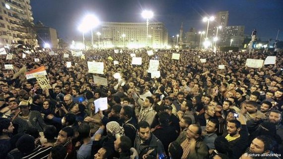 احتجاجات ميدان التحرير 2010. د ب أ