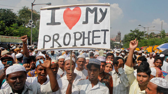 Protests against 'The Innocence of Muslims' in Calcutta, India (photo: Reuters)