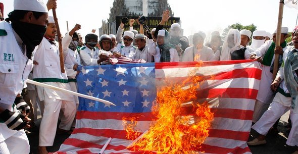 Anti-American riots in Indonesia (photo: dapd)