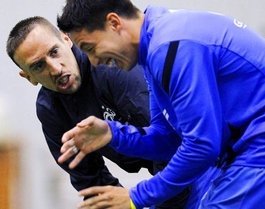 Franck Ribéry (left) and Samir Nasri (photo: dpa)