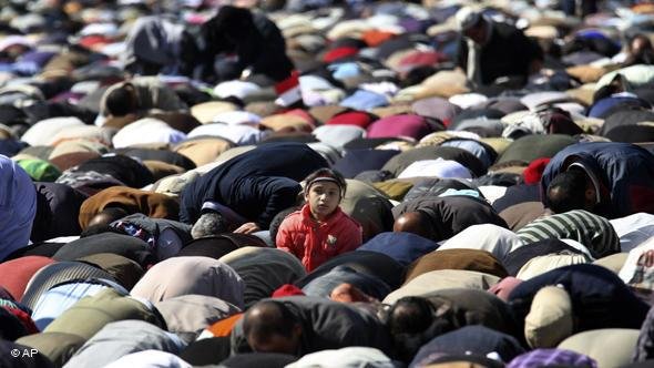 Muslims during Friday prayer in Cairo (photo: AP)