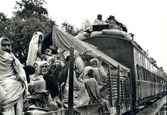 Refugee train during the events of the Indian-Pakistani partition (source: Wikipedia)