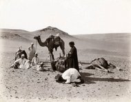 In the desert - historic photograph by Felix Bonfils (photo: collection Thomas Walther)