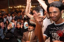 The audience during Yemen's first public hip-hop event (photo: Klaus Heymach)