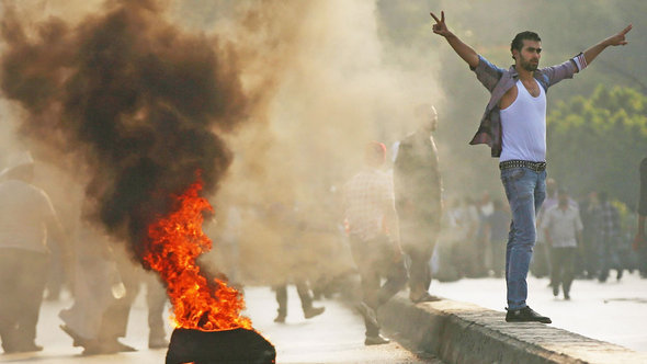 جانب من احتجاجات مؤيدة للرئيس المعزول محمد مرسي. غيتي إميجيس
