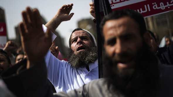 Salafisten protestieren in Kairo; Foto: AFP/Getty Images
