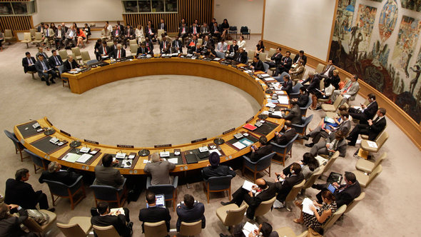 إحدى جلسات مجلس الأمن الدولى حول سوريا. د أ ب د