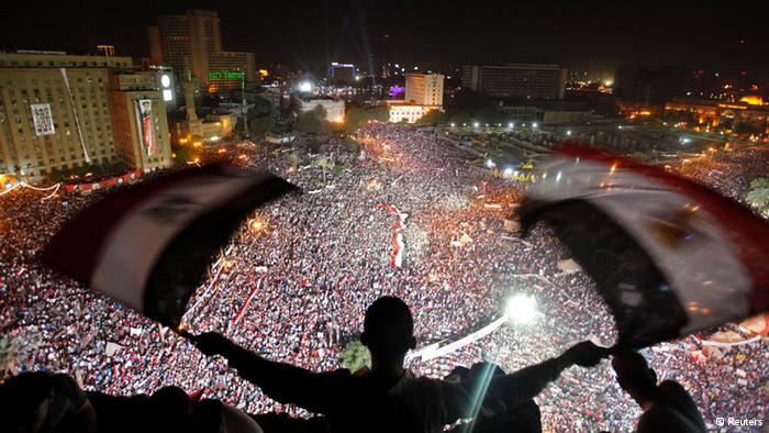 من مظاهرات ميدان التحرير.