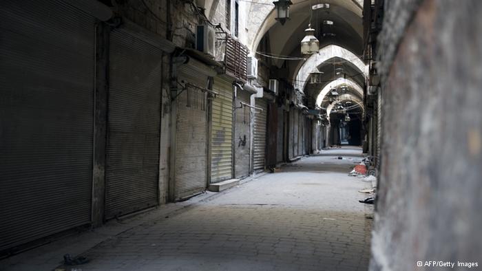 Historic bazaar in Aleppo