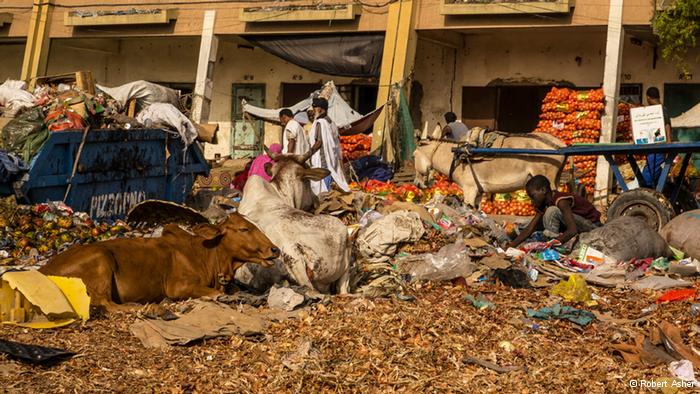 A market in Mauritanian (photo: Robert Asher)