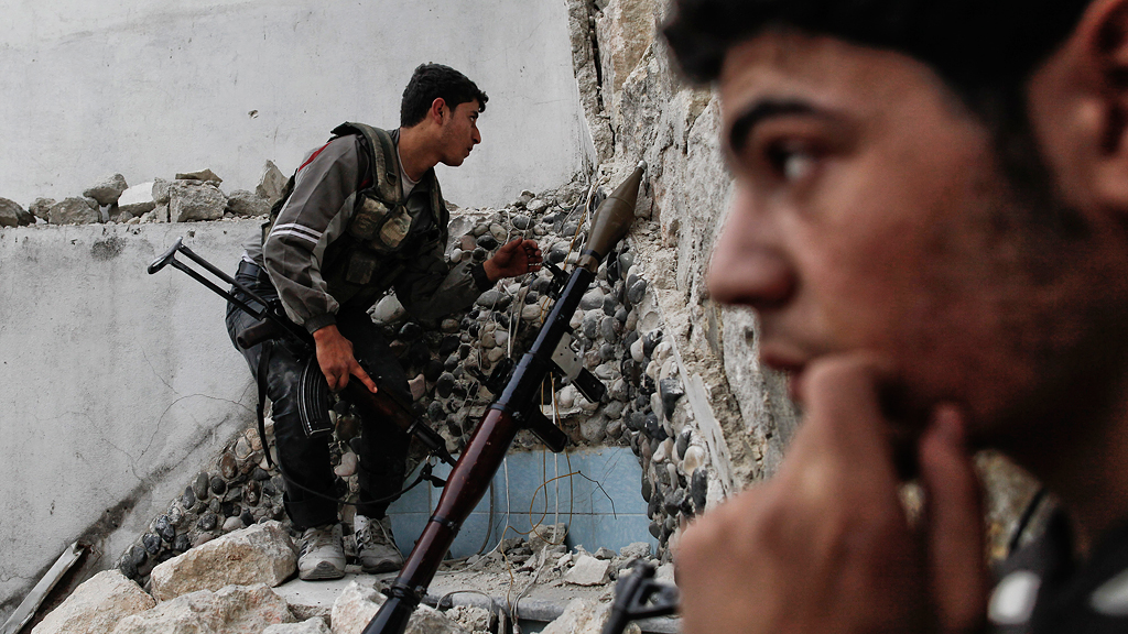 Rebellenkämpfer in Aleppo; Foto: Javier Manzano/AFP/Getty Images