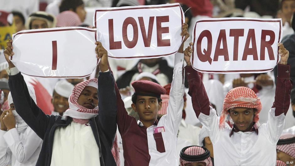 Young Qatari Patriots during the 2011 Asian World Cup (photo: AP)