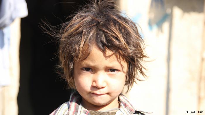 An Afghan child refugee (photo: DW/H. Sirat)