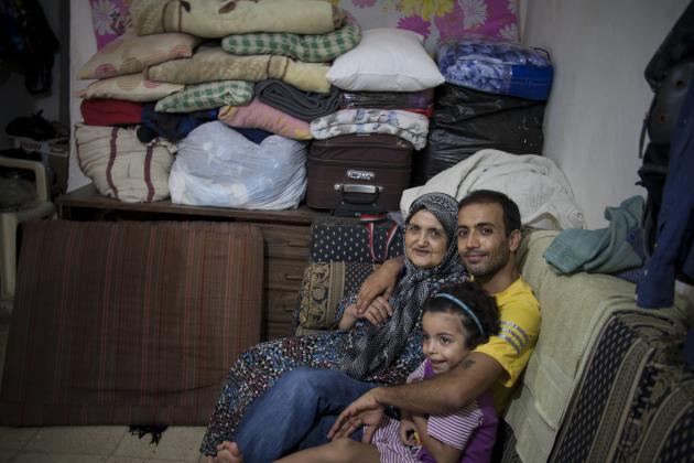 Abed and his family in the Shatila refugee camp (photo: Mohammad Reza Hassani)