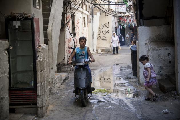 An alleyway in the Shatila refugee camp (photo: Mohammad Reza Hassani)
