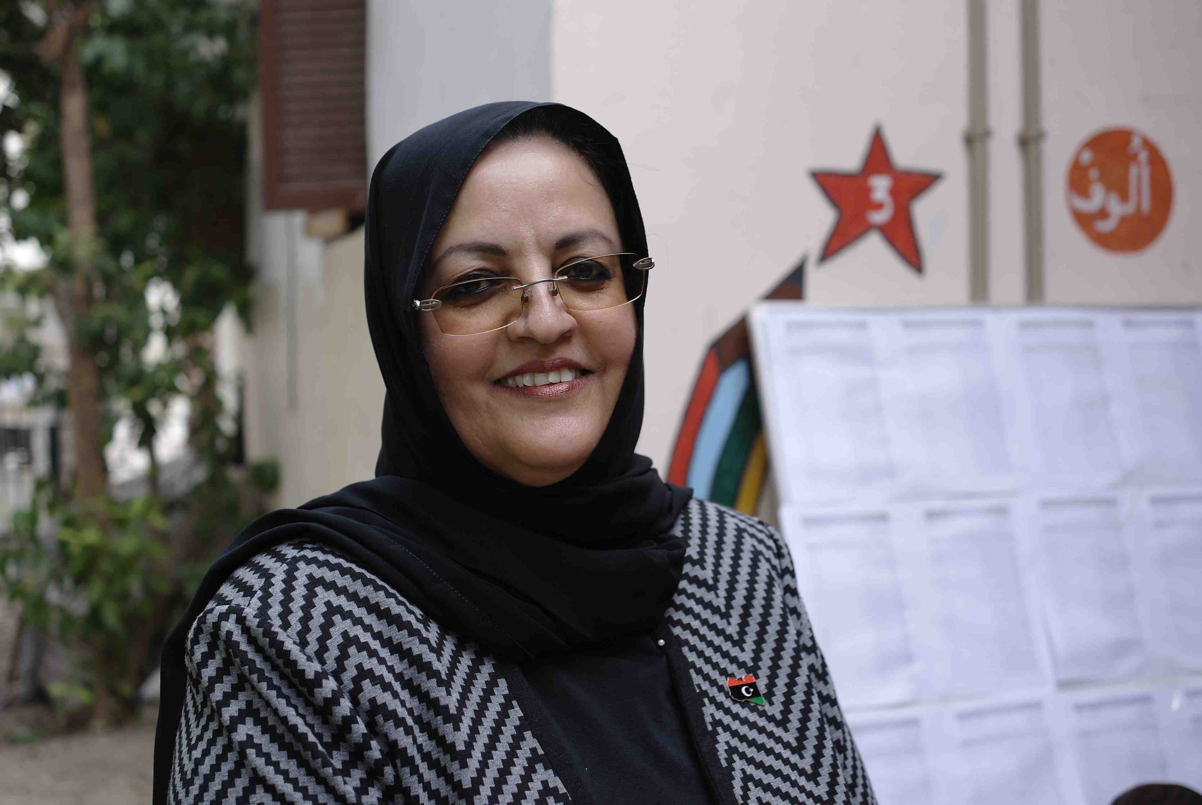 Asma Al-Usta, Kandidatin für den Wahlbezirk 10 in Tripolis; Foto: Valerie Stocker