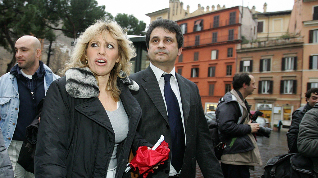 Alessandra Mussolini (l.) und Roberto Fiore; Foto: Getty Images