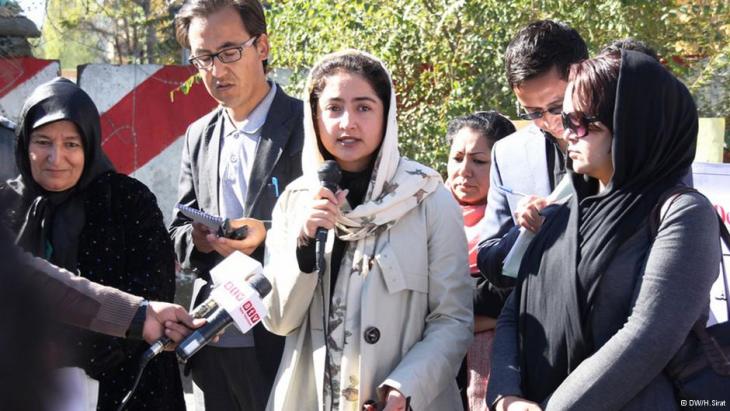 Afghan MP Farkhunda Zahra Naderi (photo: DW/H. Sirat)