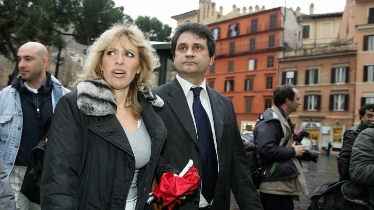 Alessandra Mussolini, left, and Roberto Fiore (photo: Getty Images)