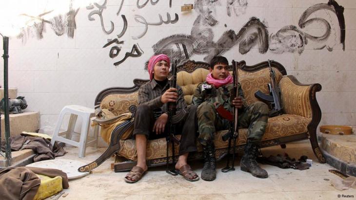 Young FSA rebels in Homs, Syria (photo: Reuters)
