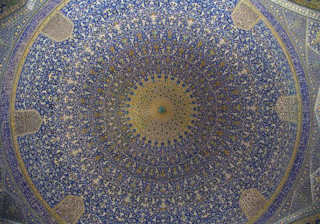 The main dome of the Shah Mosque in Isfahan (photo: Shohreh Karimian/Johannes Ziemer)