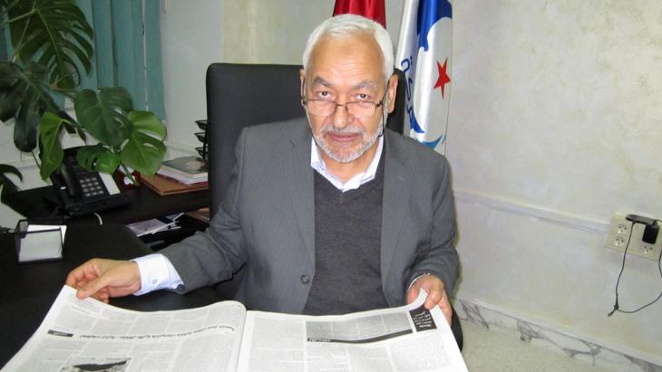 Chairman of the Islamist Ennahda party, Rachid Ghannouchi (photo: DW)