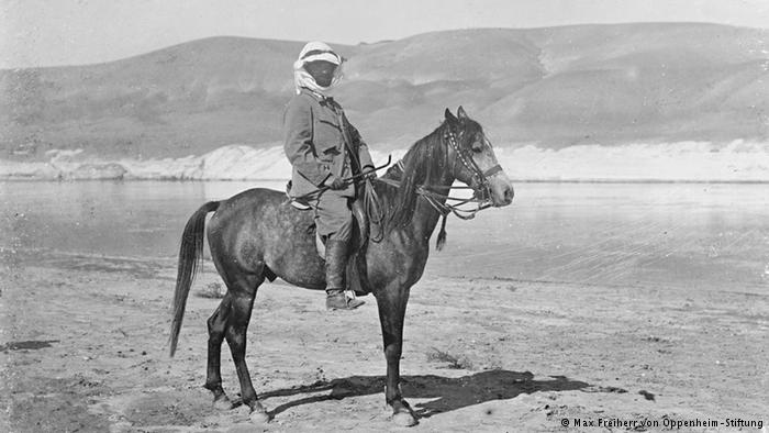 Max von Oppenheim on a horse (photo: Max Freiherr von Oppenheim-Stiftung)