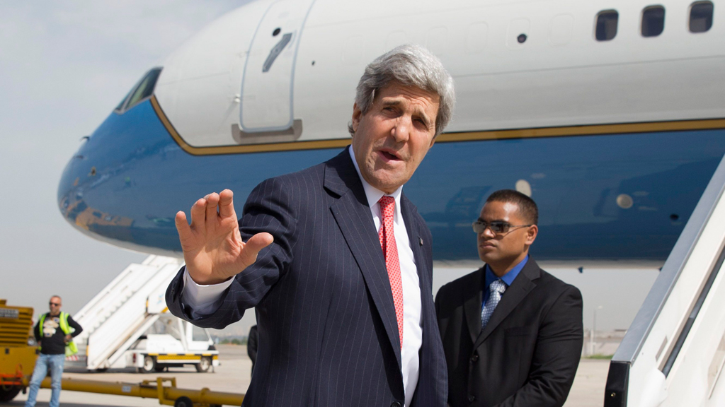 US-Außenminister John Kerry nach Gesprächen in Tel Aviv; Foto: Reuters