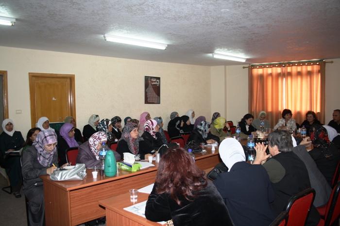 A meeting of the women's shadow council in Ramallah (photo: PWWSD)