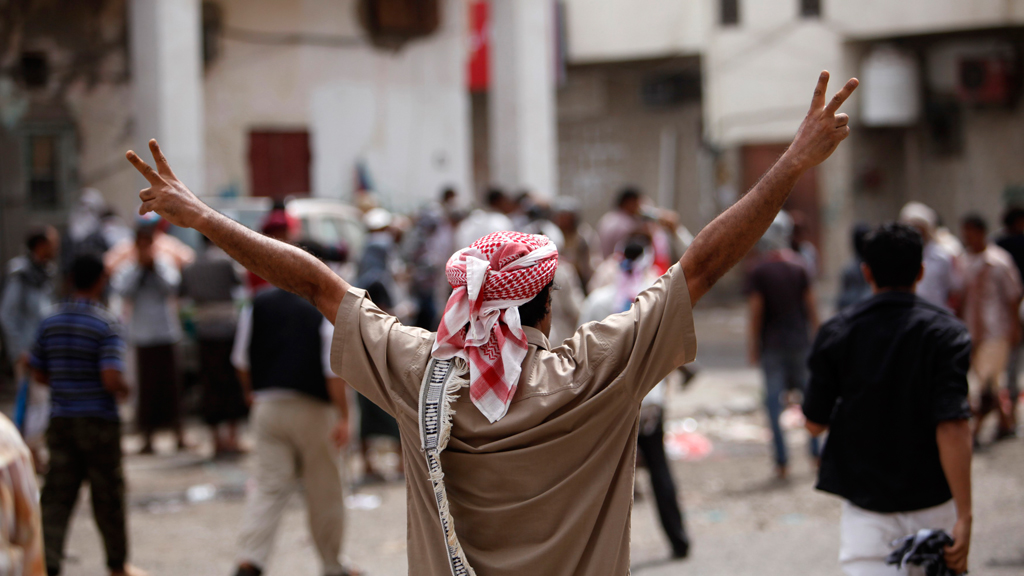 Anhänger der separatistischen "Südlichen Bewegung" in Aden; Foto: Reuters