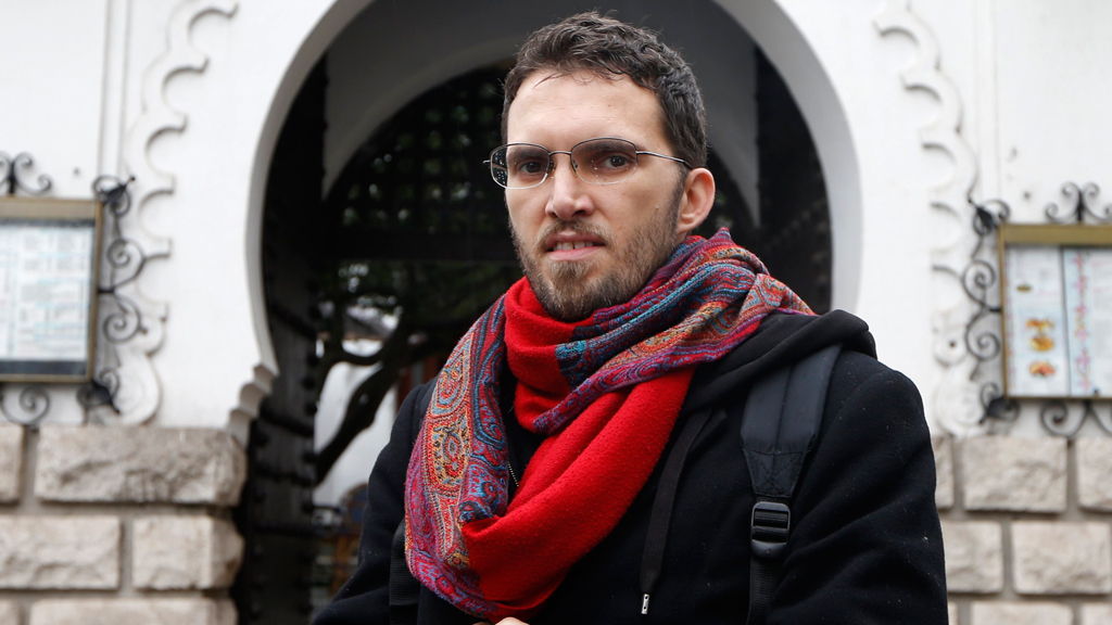 Ludovic-Mohamed Zahed outside Europe's first gay and lesbian-friendly mosque (Photo: Reuters)