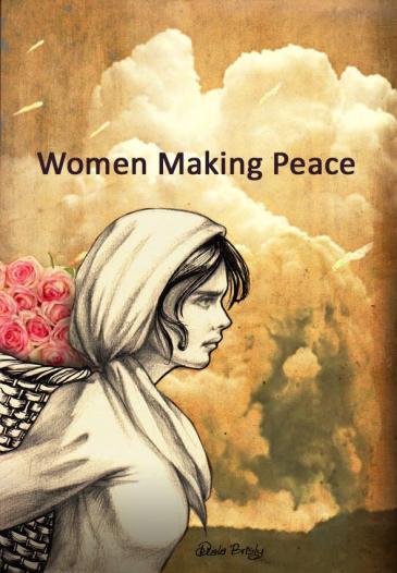 Illustration by Diala Brisly: "Women making peace" (source: Diala Brisly)