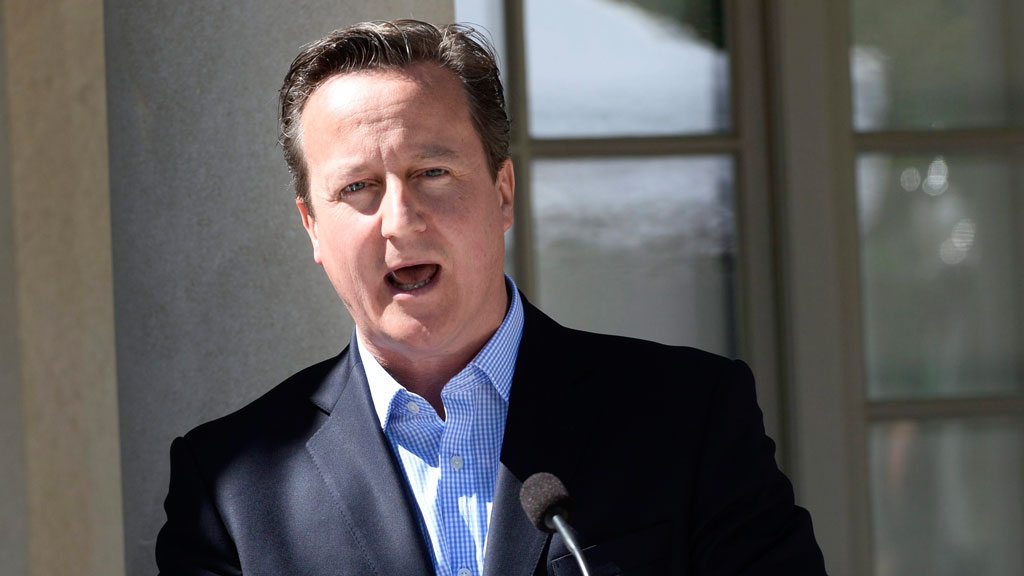 David Cameron speaks during a news conference near Stockholm, Sweden, on 10 June 2014 (photo: REUTERS/Maja Suslin/TT News Agency)