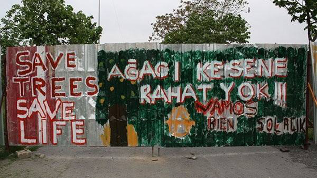 Wandmalereien am Gezi-Park in Istanbul; Foto: Ali Yildirim