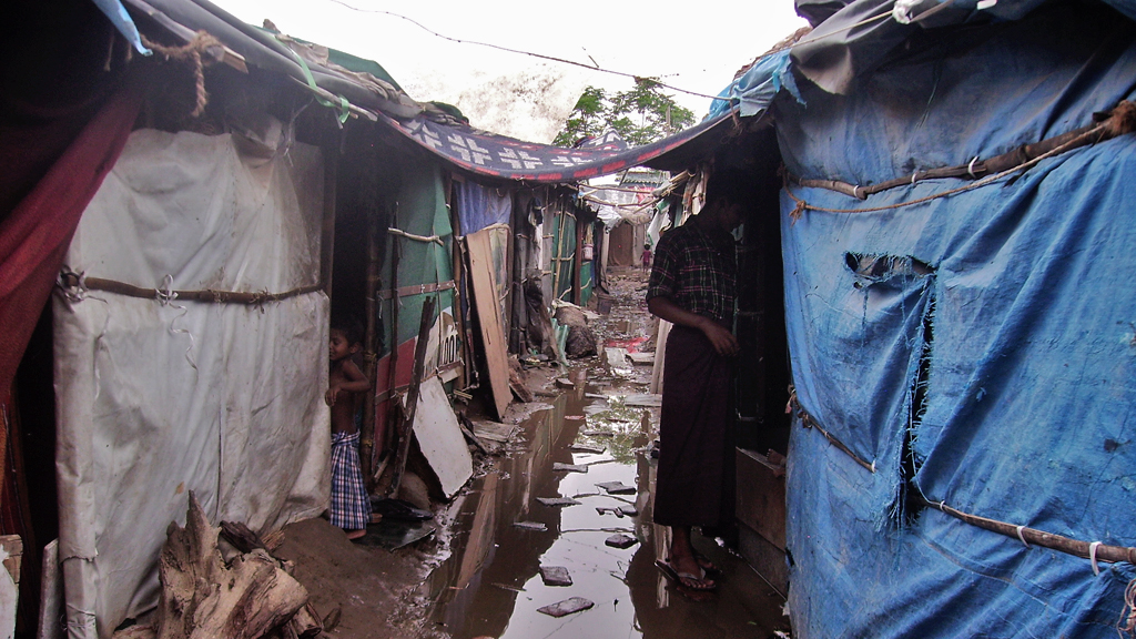 Rohingya refugee camp in Delhi, India (photo: Nirmal Yadav)