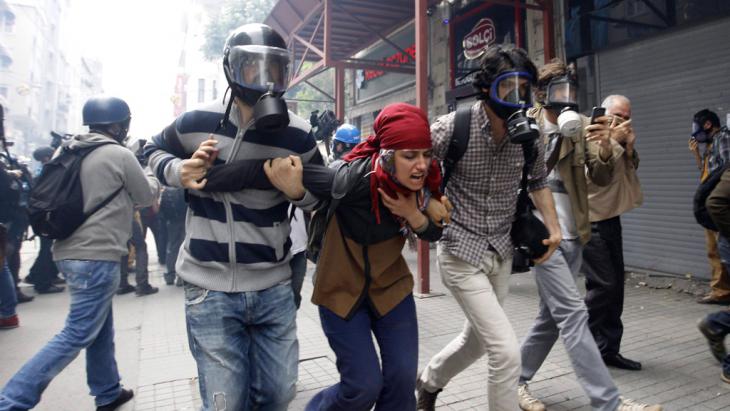 Aftermath of a teargas attack on Gezi Park protesters (photo: Reuters)