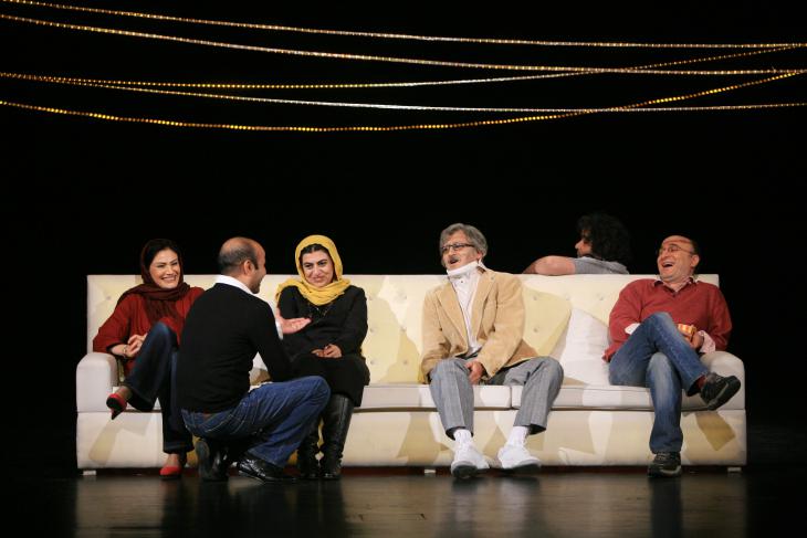 A photo of Amir Reza Kohestani's production of Chekhov's "Ivanov" (photo: Mani Lotfizadeh)