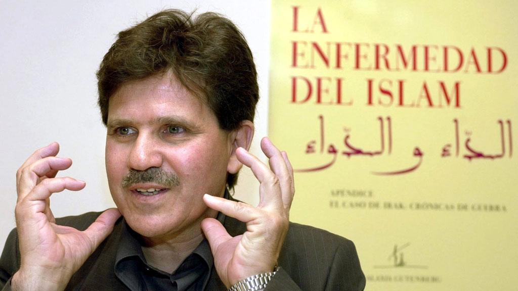 Abdelwahab Meddeb präsentiert am 15.5.2003 in Madrid die spanische Übersetzung seines Buches "Die Krankheit des Islam"; Foto: picture-alliance/dpa
