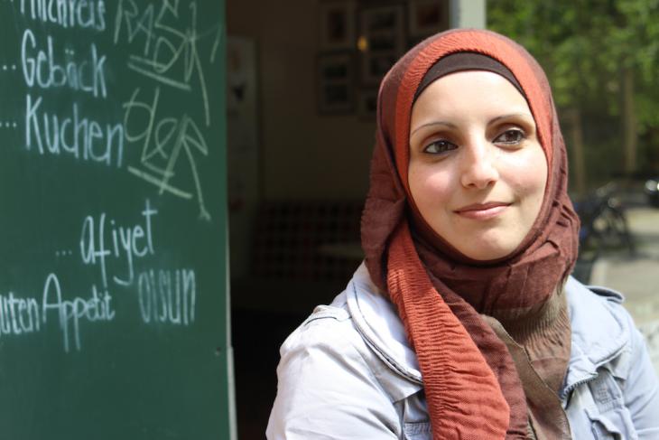 Heba Tebakhi from Hebron, who now lives in Berlin (photo: Susanne Kaiser)