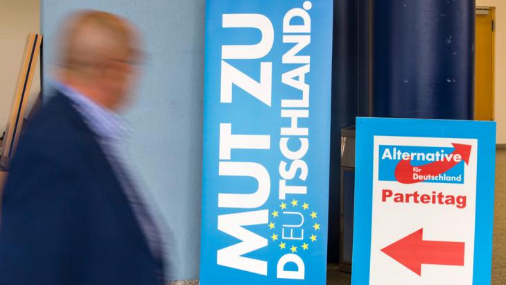 Election posters for the Alternative for Germany (AfD) party in the city of Erfurt (photo: picture-alliance/dpa)