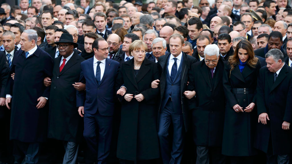 World leaders march in Paris, 11 January 2015 (photo: REUTERS/Y. Herman)