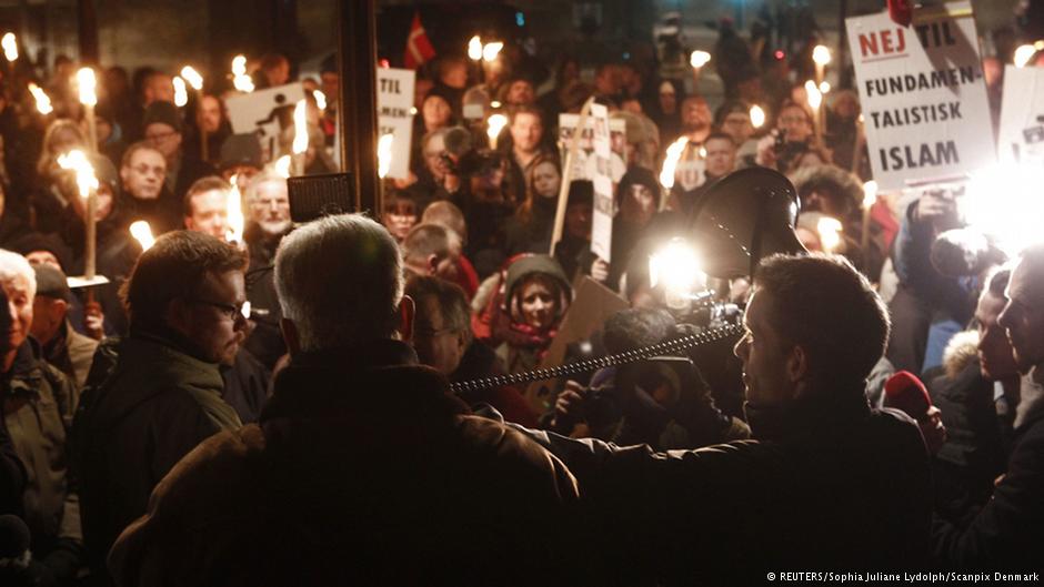 Demonstration against fundamentalist Islam in Copenhagen, 19 January 2015 (photo: Reuters/Sophia Juliane Lyndolph/Scanpix Denmark)
