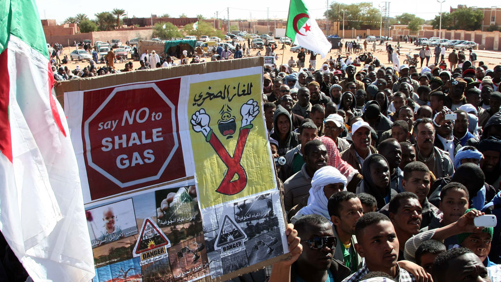 Protests against fracking in Ain Salah (photo: Billal Bensalem/ABACAPRESS.COM)