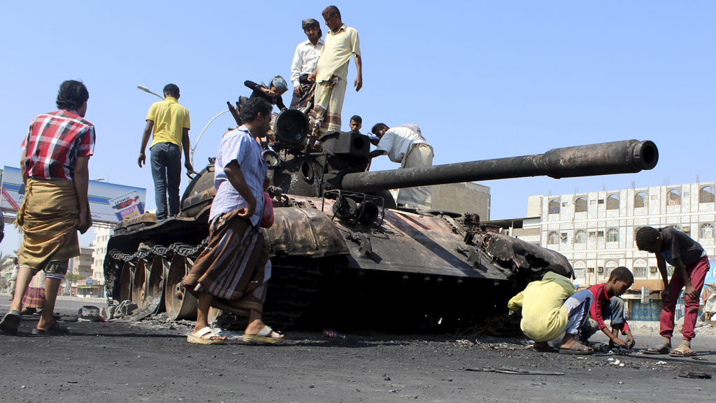 Kämpfe in der südlichen Stadt Aden im Jemen; Foto: reuters